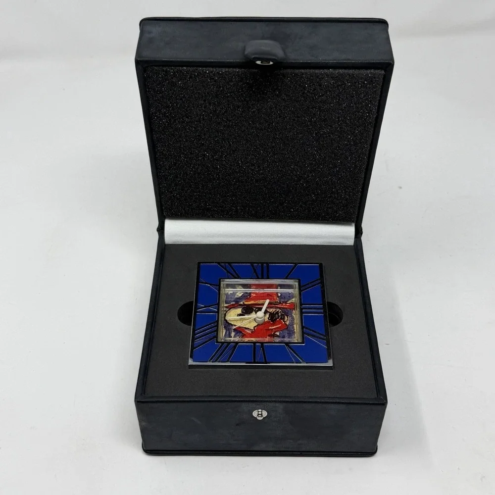 Snoopy by Everhart TimeXpressions Desk Clock Undercover Hollywood w/ Box